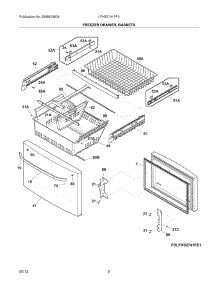 03 - Freezer Drawer, Baskets parts for Frigidaire Refrigerator LFHB2741PF2 from AppliancePartsPros.com