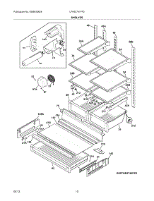 09 - Shelves parts for Frigidaire Refrigerator LFHB2741PF2 from AppliancePartsPros.com