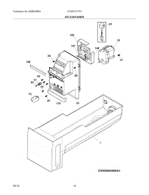 15 - Ice Container parts for Frigidaire Refrigerator LFHB2741PF2 from AppliancePartsPros.com