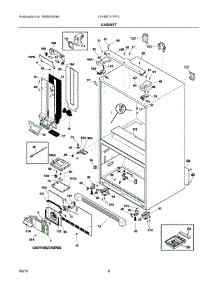 04 - Cabinet parts for Frigidaire Refrigerator LFHB2741PF3 from AppliancePartsPros.com