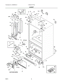 04 - Cabinet parts for Frigidaire Refrigerator LFHB2741PF5A from AppliancePartsPros.com