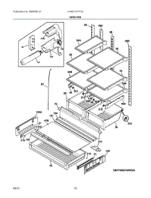 05 - Shelves parts for Frigidaire Refrigerator LFHB2741PF5A from AppliancePartsPros.com
