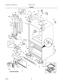 04 - Cabinet parts for Frigidaire Refrigerator LFHB2741PF9A from AppliancePartsPros.com