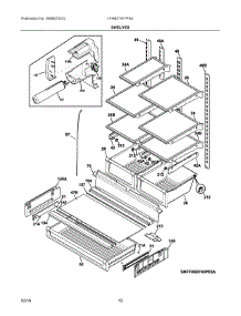 05 - Shelves parts for Frigidaire Refrigerator LFHB2741PF9A from AppliancePartsPros.com