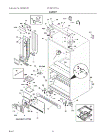 04 - Cabinet parts for Frigidaire Refrigerator LFHB2741PFDA from AppliancePartsPros.com