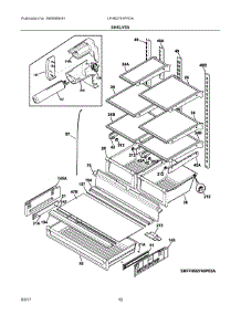 05 - Shelves parts for Frigidaire Refrigerator LFHB2741PFDA from AppliancePartsPros.com
