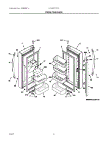 03 - Fresh Food Door parts for Frigidaire Refrigerator LFHB2751TF0 from AppliancePartsPros.com