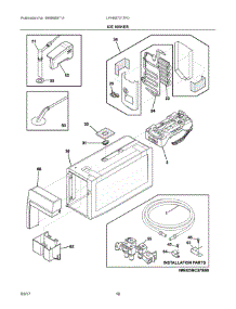 09 - Ice Maker parts for Frigidaire Refrigerator LFHB2751TF0 from AppliancePartsPros.com