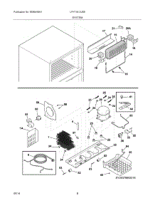 09 - System parts for Frigidaire Refrigerator LFHT1513LBB from AppliancePartsPros.com