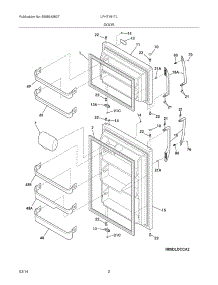 03 - Doors parts for Frigidaire Refrigerator LFHT1817LB9 from AppliancePartsPros.com