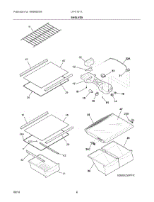 04 - Shelves parts for Frigidaire Refrigerator LFHT1817LFB from AppliancePartsPros.com