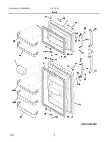 02 - Door parts for Frigidaire Refrigerator LFHT1831QE2 from AppliancePartsPros.com