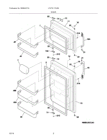 03 - Doors parts for Frigidaire Refrigerator LFHT2117LW9 from AppliancePartsPros.com