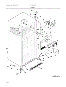 05 - Cabinet parts for Frigidaire Refrigerator LFHT2117LW9 from AppliancePartsPros.com
