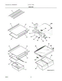 04 - Shelves parts for Frigidaire Refrigerator LFHT2117NF6 from AppliancePartsPros.com