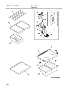 04 - Shelves parts for Frigidaire Refrigerator LFHT2131QF3 from AppliancePartsPros.com