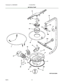 05 - Motor & Pump parts for Frigidaire Dishwasher LFID2422RF0A from AppliancePartsPros.com