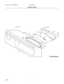 02 - Control Panel parts for Frigidaire Dishwasher LFID2422RF1A from AppliancePartsPros.com