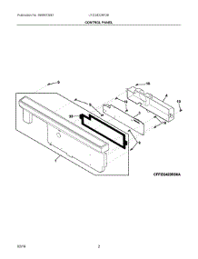 02 - Control Panel parts for Frigidaire Dishwasher LFID2422RF3B from AppliancePartsPros.com