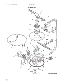 05 - Motor & Pump parts for Frigidaire Dishwasher LFID2422RF4B from AppliancePartsPros.com