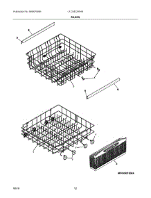 07 - Racks parts for Frigidaire Dishwasher LFID2422RF4B from AppliancePartsPros.com