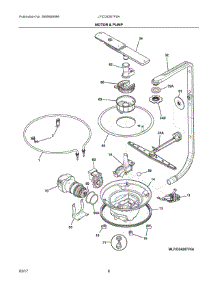 05 - Motor & Pump parts for Frigidaire Dishwasher LFID2426TF0A from AppliancePartsPros.com