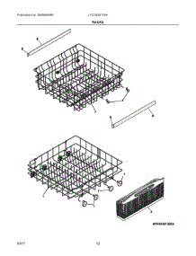 07 - Racks parts for Frigidaire Dishwasher LFID2426TF0A from AppliancePartsPros.com