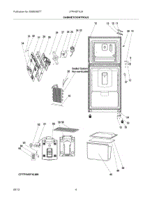 05 - Cabinet / Controls parts for Frigidaire Refrigerator LFPH45F4LM from AppliancePartsPros.com