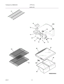 07 - Shelves parts for Frigidaire Refrigerator LFTR1814LBG from AppliancePartsPros.com