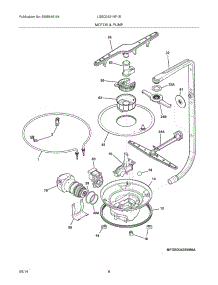 09 - Motor & Pump parts for Frigidaire Dishwasher LGBD2431NF1B from AppliancePartsPros.com