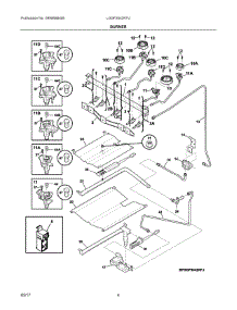 03 - Burner parts for Frigidaire Range LGGF3042KFU from AppliancePartsPros.com