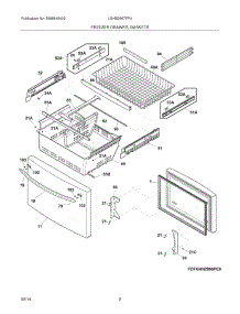 03 - Freezer Drawer, Baskets parts for Frigidaire Refrigerator LGHB2867PF4 from AppliancePartsPros.com