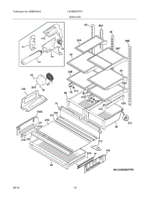 09 - Shelves parts for Frigidaire Refrigerator LGHB2867PF4 from AppliancePartsPros.com