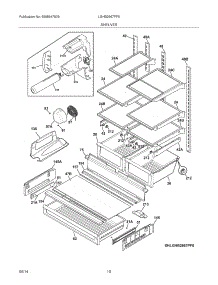 09 - Shelves parts for Frigidaire Refrigerator LGHB2867PF5 from AppliancePartsPros.com
