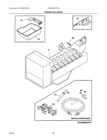 10 - Freezer Ice Maker parts for Frigidaire Refrigerator LGHB2867PF6A from AppliancePartsPros.com