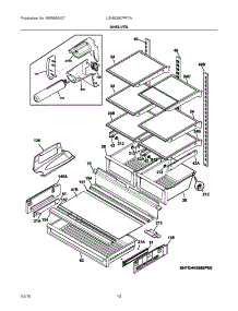 05 - Shelves parts for Frigidaire Refrigerator LGHB2867PF7A from AppliancePartsPros.com