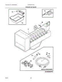10 - Freezer Ice Maker parts for Frigidaire Refrigerator LGHB2867PF8A from AppliancePartsPros.com