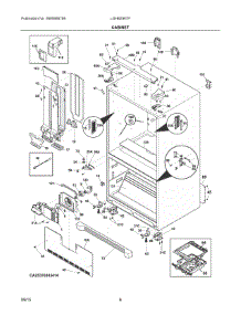04 - Cabinet parts for Frigidaire Refrigerator LGHB2867PFBA from AppliancePartsPros.com