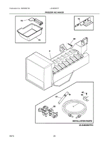 10 - Freezer Ice Maker parts for Frigidaire Refrigerator LGHB2867PFBA from AppliancePartsPros.com