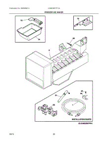 10 - Freezer Ice Maker parts for Frigidaire Refrigerator LGHB2867PFCA from AppliancePartsPros.com