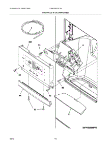 07 - Controls & Ice Dispenser parts for Frigidaire Refrigerator LGHB2867PFDA from AppliancePartsPros.com