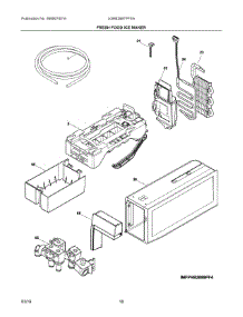 09 - Fresh Food Ice Maker parts for Frigidaire Refrigerator LGHB2867PFEA from AppliancePartsPros.com