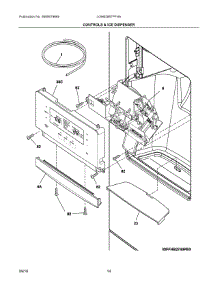 07 - Controls & Ice Dispenser parts for Frigidaire Refrigerator LGHB2867PFHA from AppliancePartsPros.com