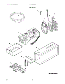 09 - Ice Maker parts for Frigidaire Refrigerator LGHB2867PFHA from AppliancePartsPros.com