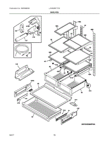 05 - Shelves parts for Frigidaire Refrigerator LGHB2867TD0 from AppliancePartsPros.com