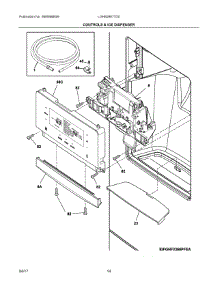 07 - Controls & Ice Dispenser parts for Frigidaire Refrigerator LGHB2867TD0 from AppliancePartsPros.com
