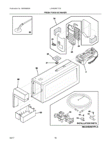 09 - Fresh Food Ice Maker parts for Frigidaire Refrigerator LGHB2867TD0 from AppliancePartsPros.com