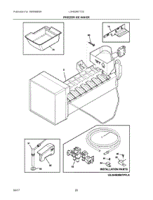 10 - Freezer Ice Maker parts for Frigidaire Refrigerator LGHB2867TD0 from AppliancePartsPros.com