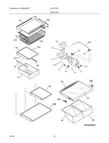 07 - Shelves parts for Frigidaire Refrigerator LGHT1837LE9 from AppliancePartsPros.com