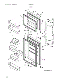 02 - Door parts for Frigidaire Refrigerator LGHT1846QF1 from AppliancePartsPros.com